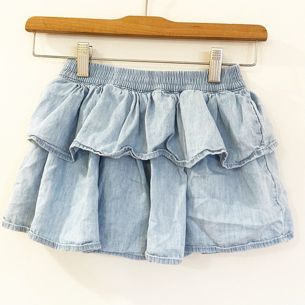 Gap Tiered Denim Skort sz S (6/7)